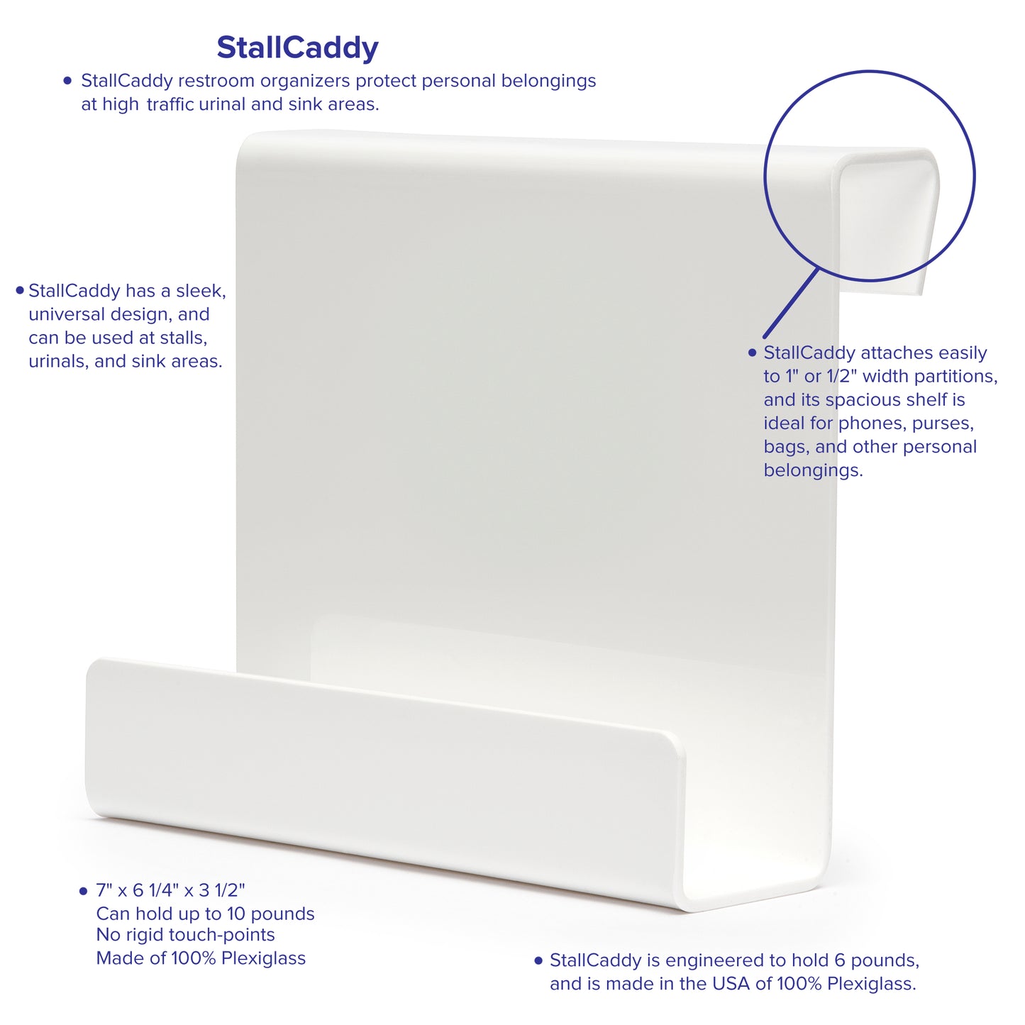 StallCaddy Urinal-Attached Protector: 4-Pack