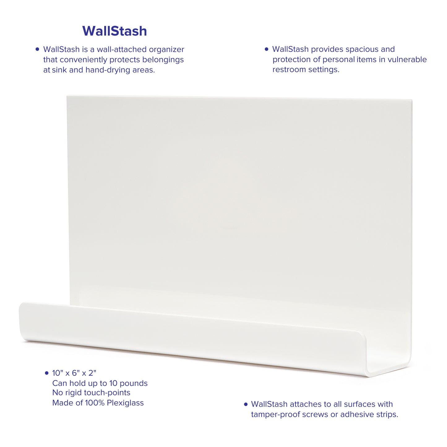 WallStash Wall-Attached Protector: 4 pack